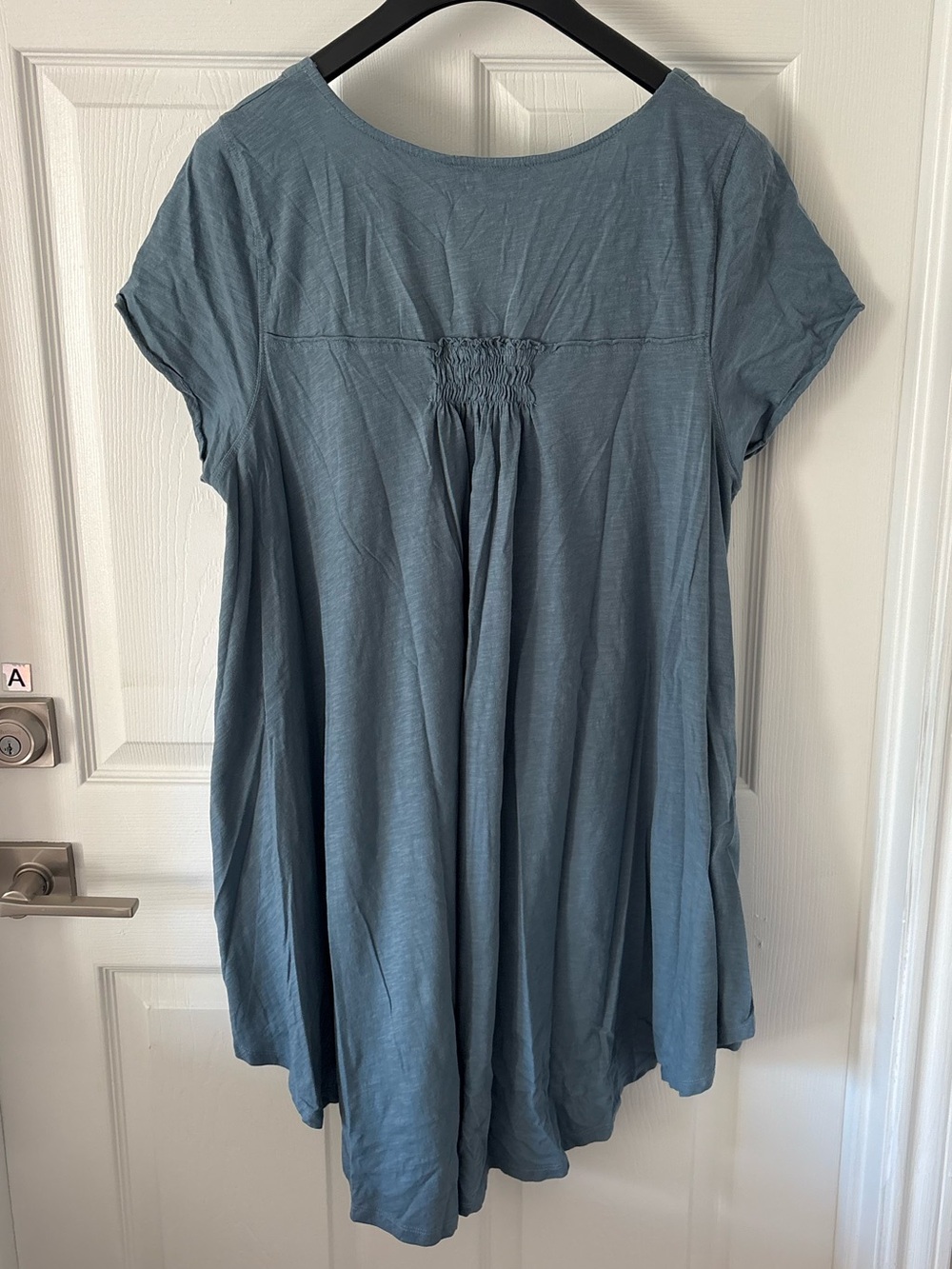 Hinton & Hinton Blue Button Front Tunic Top Size XL - Picture 2 of 5